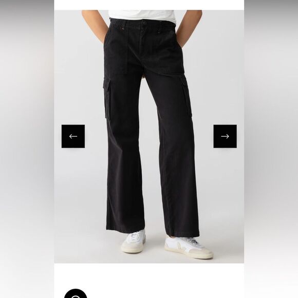 Sanctuary Black Cotton Cargo Pant Size 27 - Picture 10 of 10